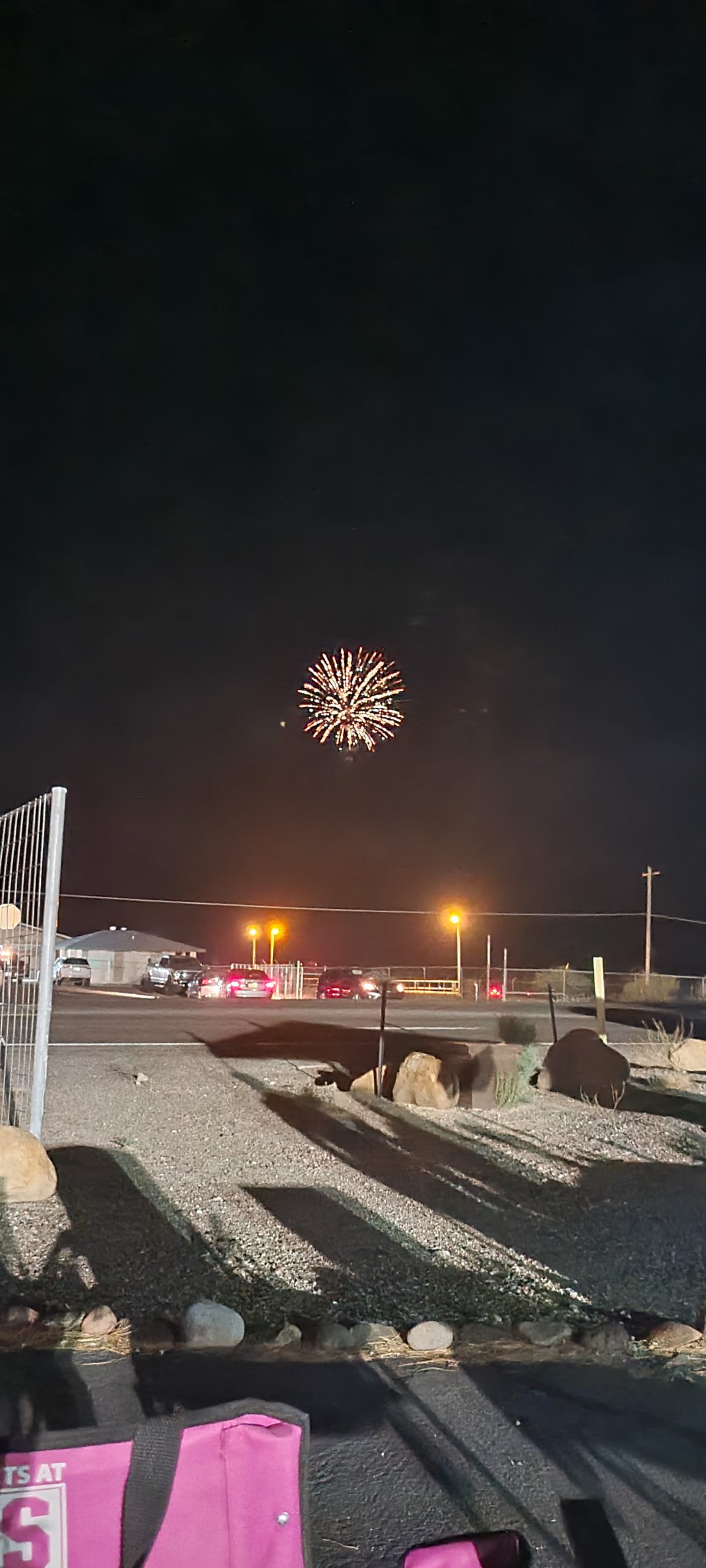 Fireworks on 4th of July in Stafford Arizona